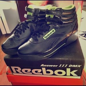 rare NWT multicolored Reebok Princess Hi Wedge